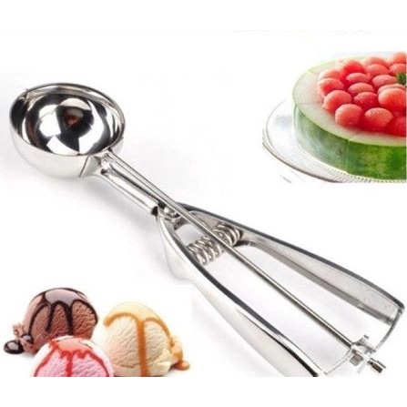 Dụng Cụ Múc Kem Tươi, Trái Cây Bằng Inox Tiện Dụng