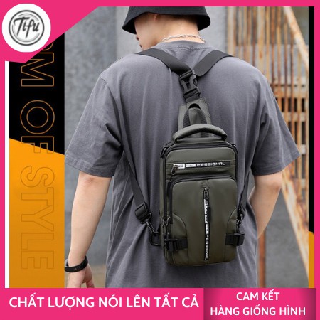 Balo mini đa năng Cao Cấp Chống Nước  TIFU 176 size 30x18cm kèm cổng USB