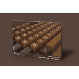 Bộ keycap AKKO Chocolate (PBT DoubleShot/ ASA profile/ 178 nút)