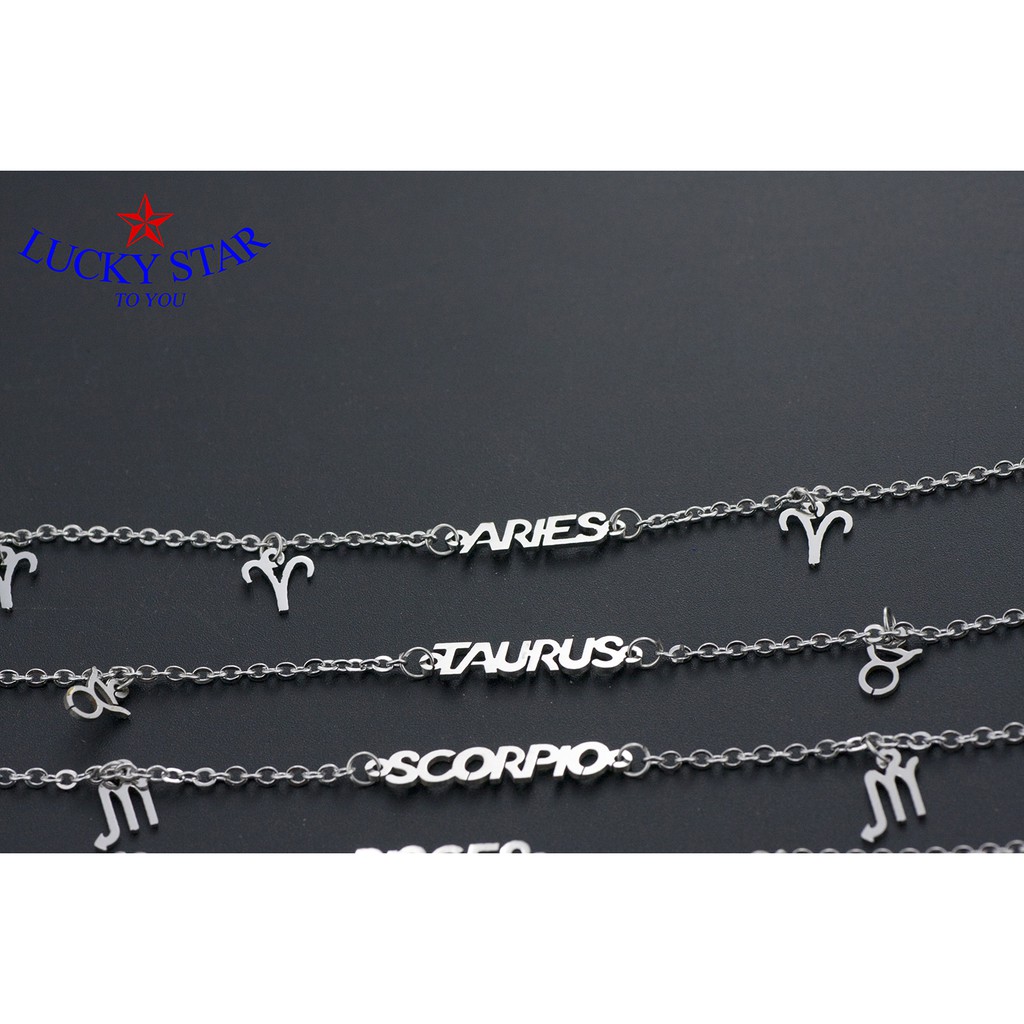 Lắc tay cung hoàng đạo thời trang độc đáo