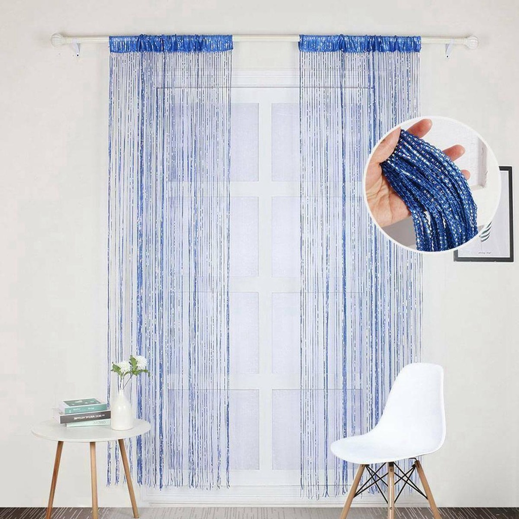 Rèm Cửa Dây Dạng Hạt Lấp Lánh Trang Trí Phòng Khách