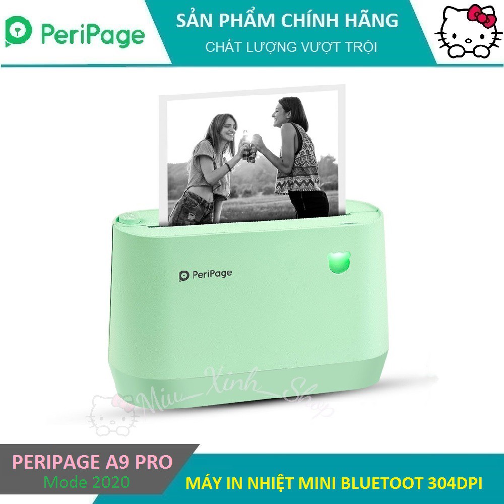 ❤ Dễ thương - Chính hãng Peripage ❤ Máy in nhiệt mini bluetooth A9, A9s, A9 pro, A9 max, A9s max ❤ peripage a6 a6s