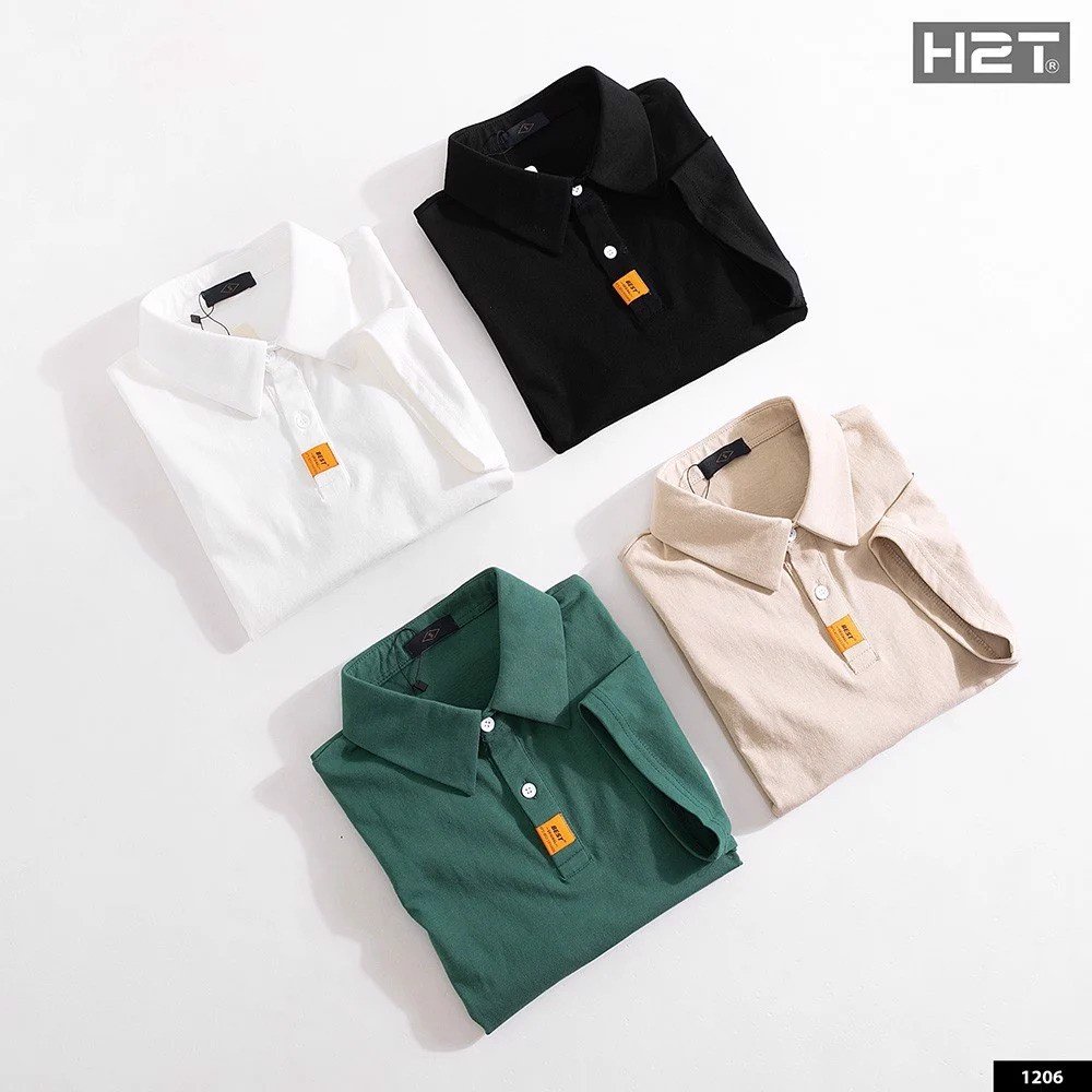 Áo Polo Nam H2T Kiểu Dáng Regular Fit, Trẻ Trung, Mặc Thoải Mái Và Dễ Chịu, Phối Layers Ở Trụ Áo Và Thân Áo 1206