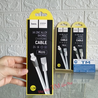 Cáp sạc micro USB Hoco X14 đầu thép dây dẹp