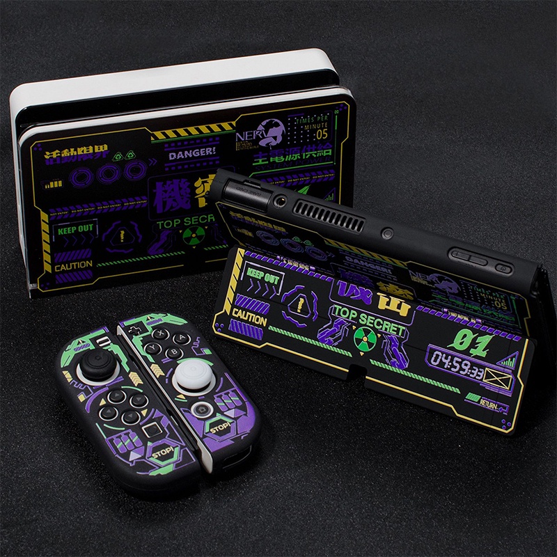 Ốp Bảo Vệ Máy Chơi Game Nintendo Switch Bằng TPU Mềm Màu Đen Kèm Giá Đỡ Tiện Dụng