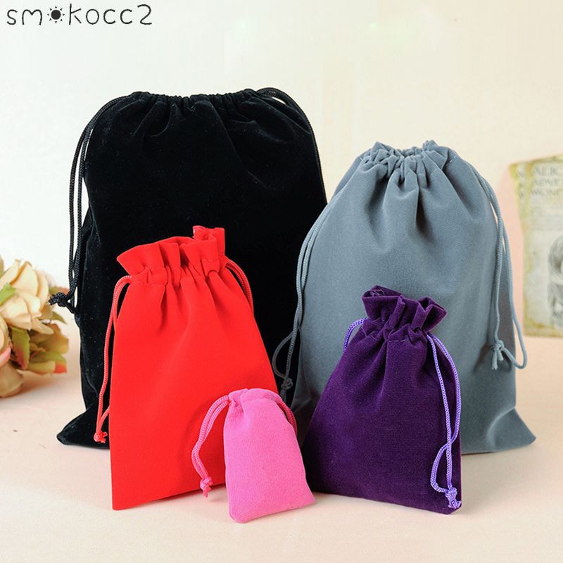 ☆☆ Velvet bag multi-size jewelry  beam pocket headphones mobile power packaging 13 * 18CM 【SK2】