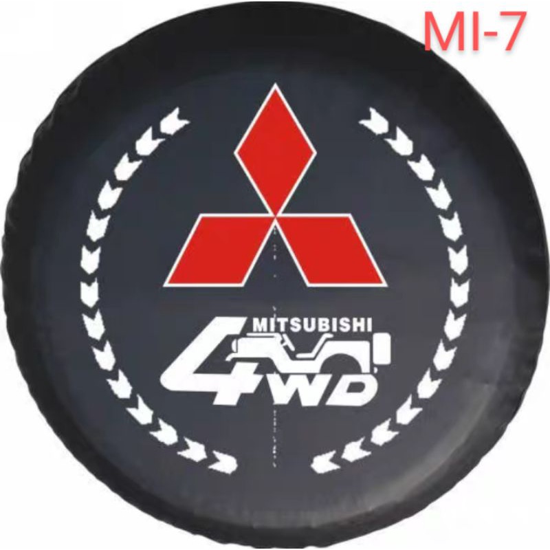 Bao lốp dự phòng vải dù hiệu Mitsubishi phù hợp cho Pajero V31 V32 MI-1 MI-2 MI-3 MI-4 MI-7 MI-8 MI-15 MI-20 MI-21 MI-30
