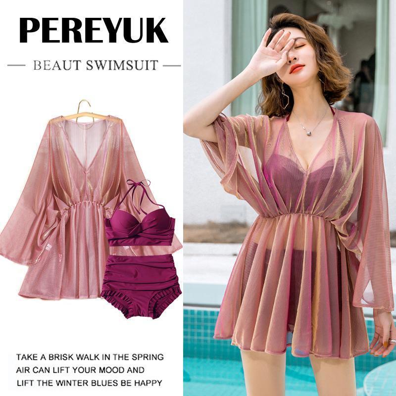 Set Đồ Tắm In Họa Tiết Phong Cách Hàn Quốc Quyến Rũ Dành Cho Nữ | BigBuy360 - bigbuy360.vn