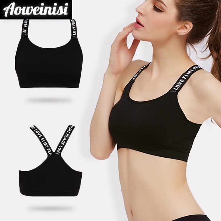 AOWEINISI Áo ngực không gọng vest thể thao32-34AB Có thể mặc