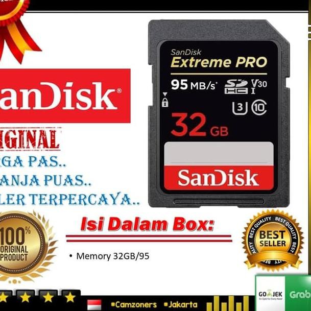Thẻ Nhớ Sandisk Extreme Pro Sdhc Uhs-I 95mb / S 32gb