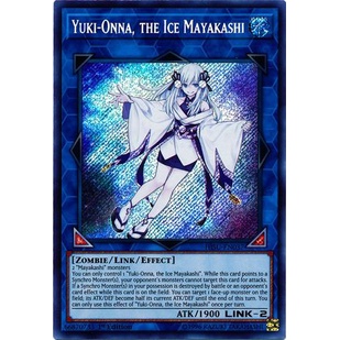 Thẻ bài Yugioh - TCG - Yuki-Onna, the Ice Mayakashi / HISU-EN037 (UK)