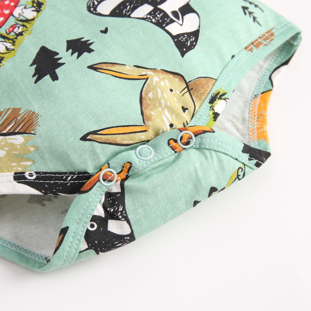 Sanlutoz Đứa bé Áo liền quần Hoạt hình Tay áo dài Trẻ sơ sinh Mùa đông