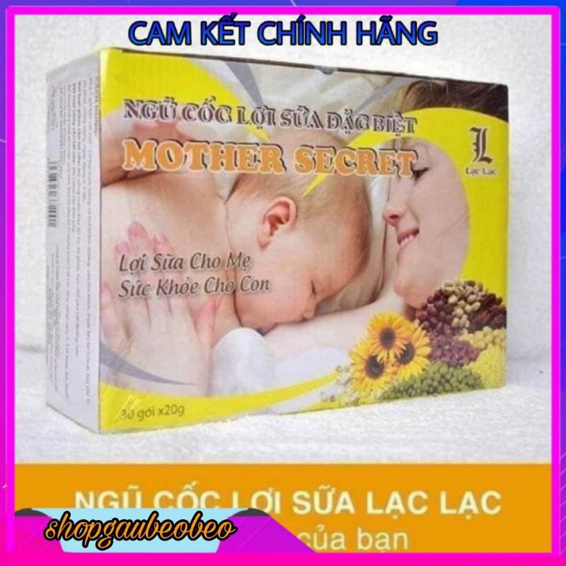 Ngũ cốc lợi sữa Lạc Lạc (hộp 30 gói)-Ngũ cốc tăng cân lợi sữa Lạc lạc