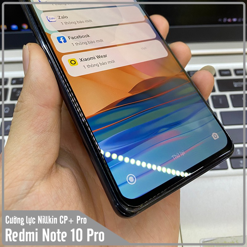 Kính cường lực Nillkin CP+ PRO cho Xiaomi Redmi Note 10 Pro - FULL viền đen - Hàng nhập khẩu