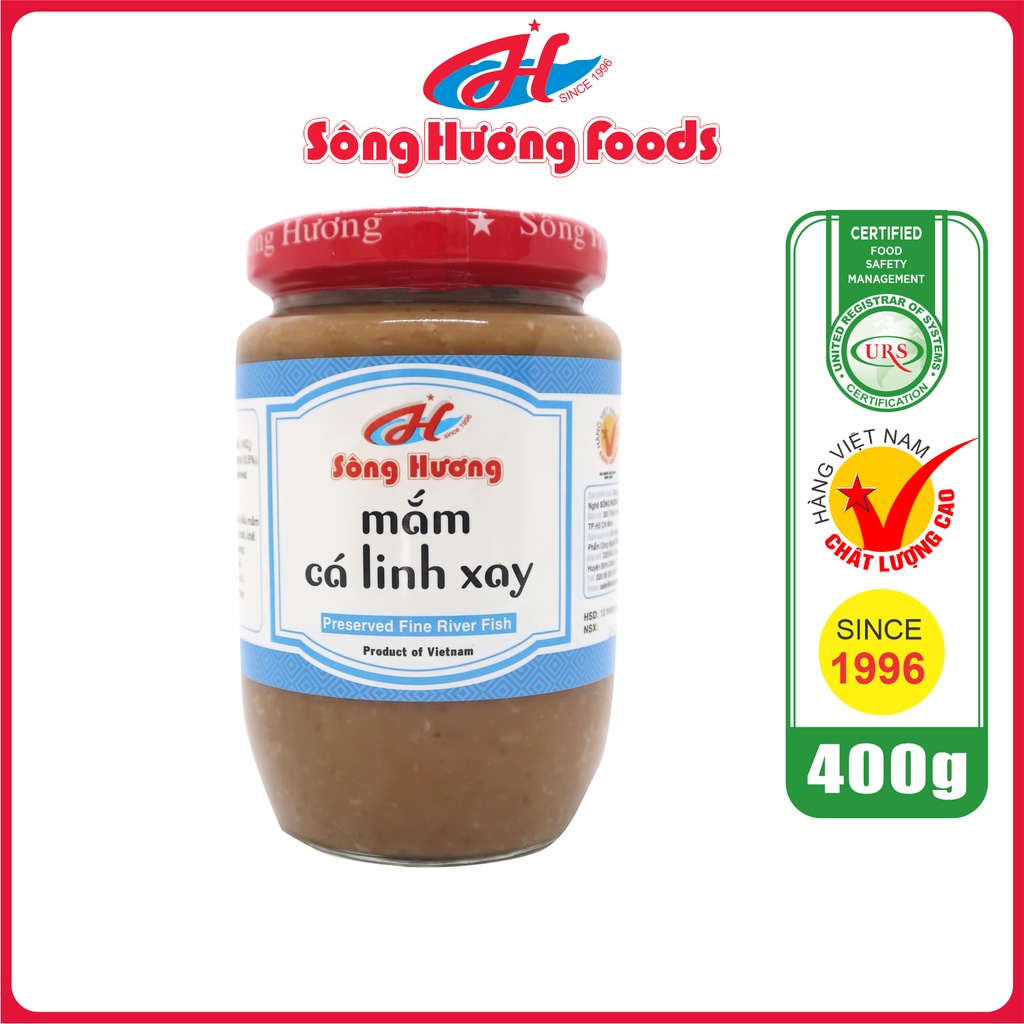 Mắm Cá Linh Xay Sông Hương Foods Hũ 400g Nấu lẩu mắm , Chưng trứng , mắm chưng, bún