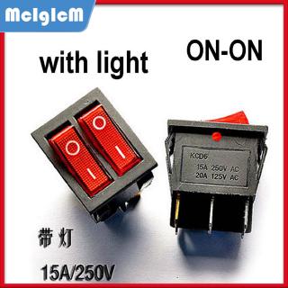 Set 2 Công Tắc Điều Khiển Ac 250V 15A / 20A 125V 6 Pin Dpdt 25 * 31Mm Chất Lượng Cao