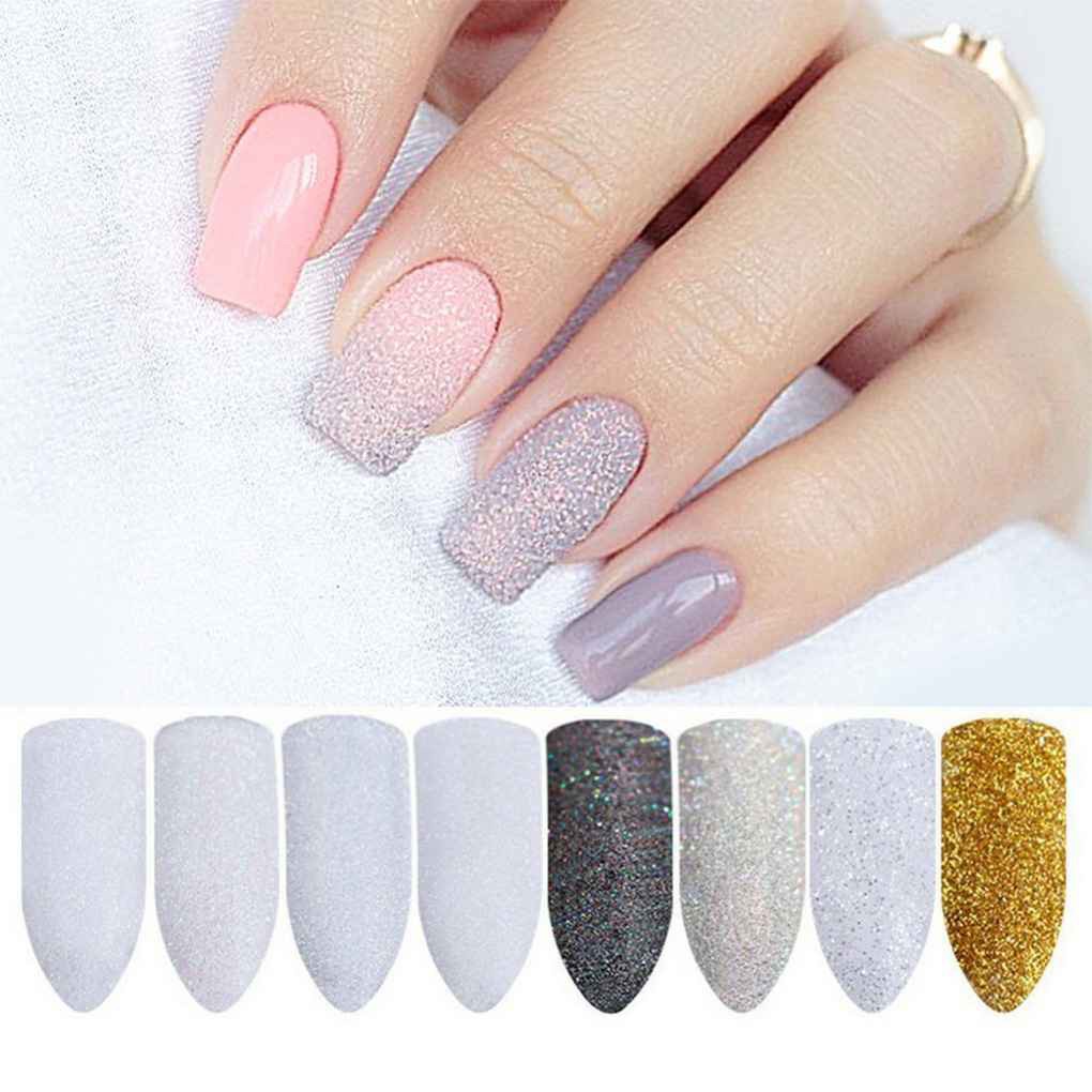 [Hàng mới về] Bột kim tuyến lấp lánh trang trí móng tay với 8 màu sắc tùy chọn