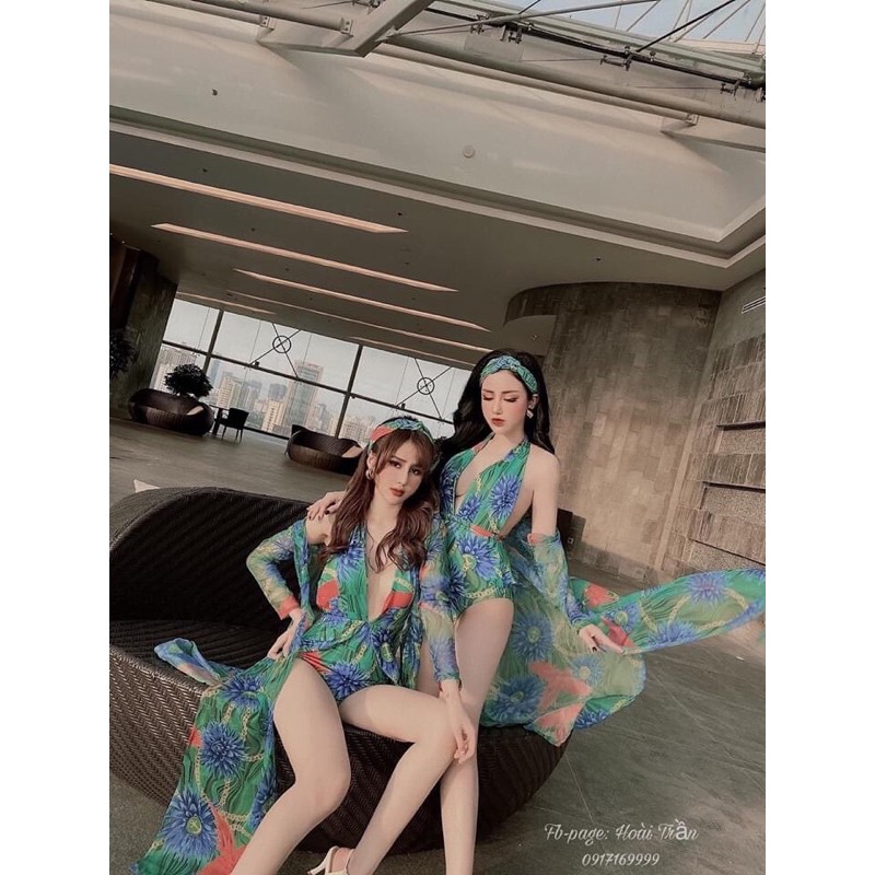 😉 thả nhẹ SÉT ĐỒ BƠI ( 3 món = choàng +yếm+ turban)