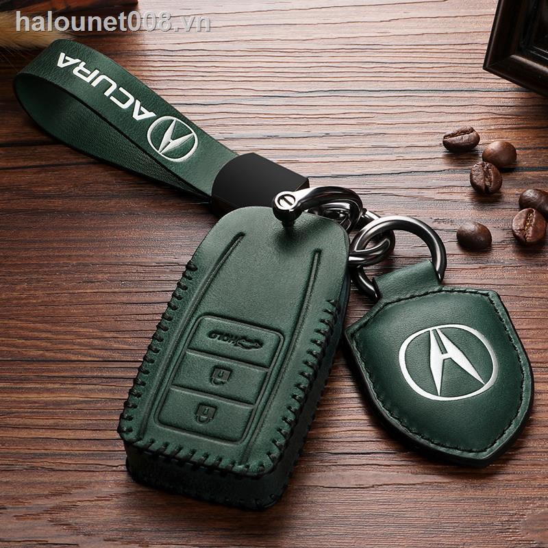 ♀♟✿Ready stock✿  Car key chain  special Acura cdx key cover leather rdx mdx car key case buckle shell high-end men and women modification products