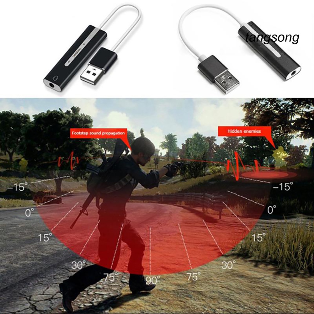 Đầu Chuyển Đổi Thẻ Âm Thanh Usb Sang 3.5mm 7.1 2 Trong 1 | BigBuy360 - bigbuy360.vn