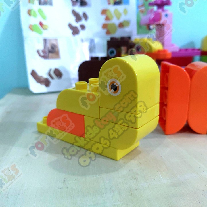 Mô hình lắp ráp con vật, Lắp ráp mô hình, 137 chi tiết công viên động vật, đồ chơi cho bé