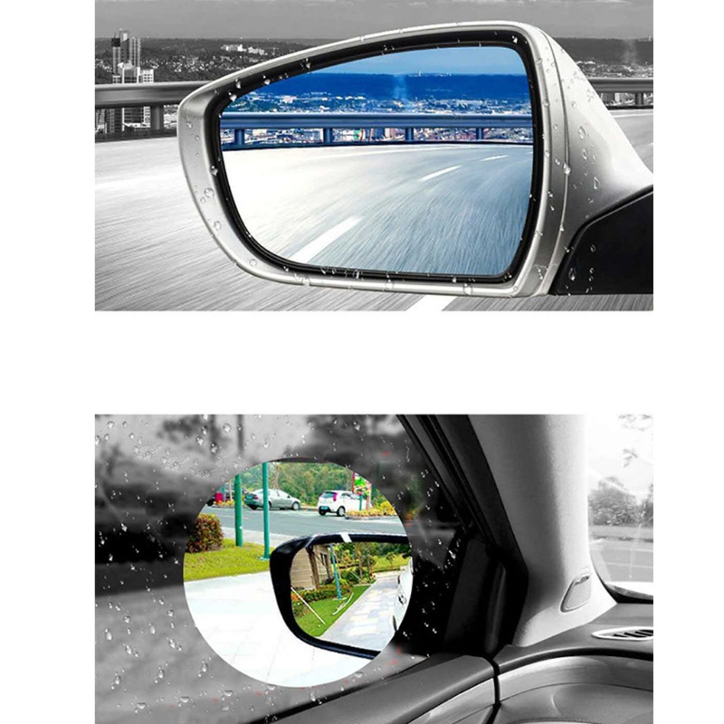 Bộ 2 Miếng Phim Trong Suốt Dán Bảo Vệ Kính Chiếu Hậu Xe Hơi Chống Sương Mù / Nước Mưa