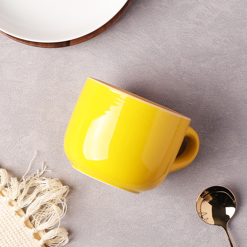 SWEEJAR Cốc Gốm Đựng Sữa/Yến Mạch Ăn Sáng Có Tay Cầm Sức Chứa Lớn 680ML  An Toàn Cho Lò Nướng