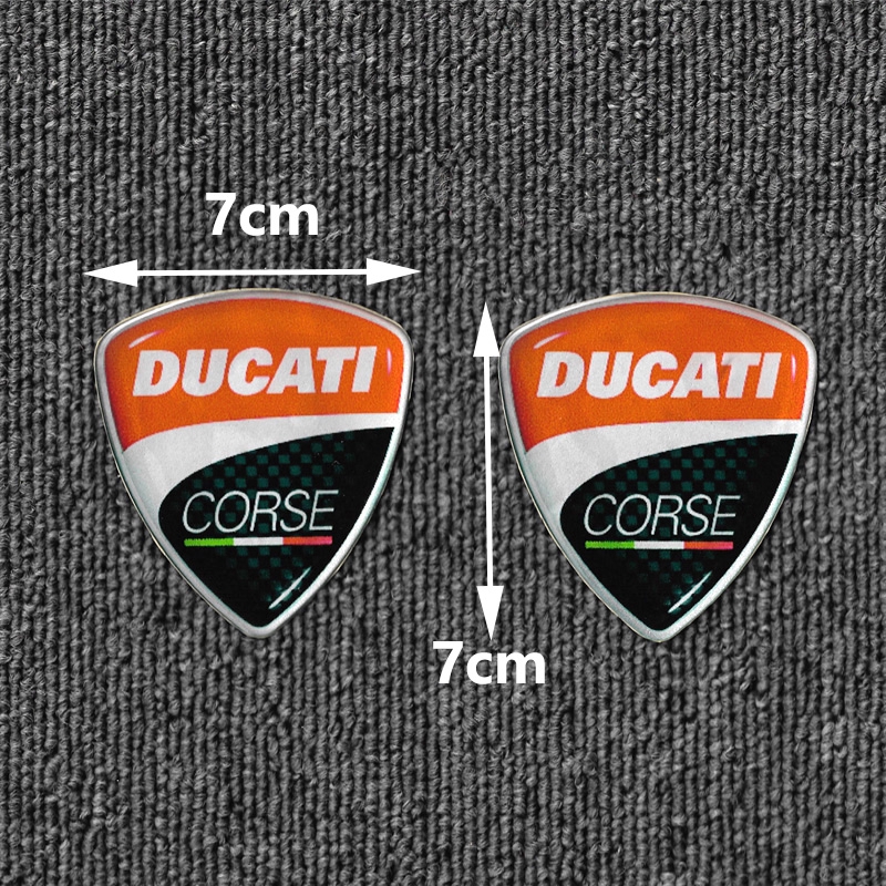 Bộ 2 miếng dán trang trí nón bảo hiểm/xe Ducati