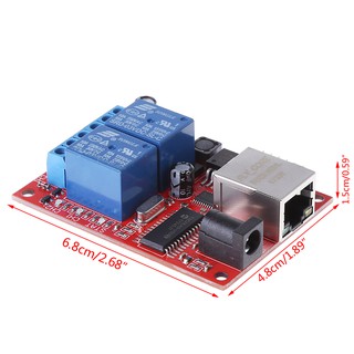 LAN Ethernet 2 Way Relay Board Delay Switch TCP/UDP Controller Module WEB Server