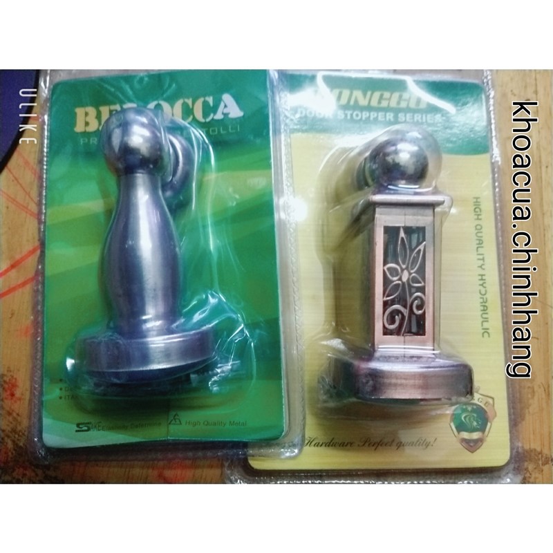 Hít cửa chống đập inox màu đồng