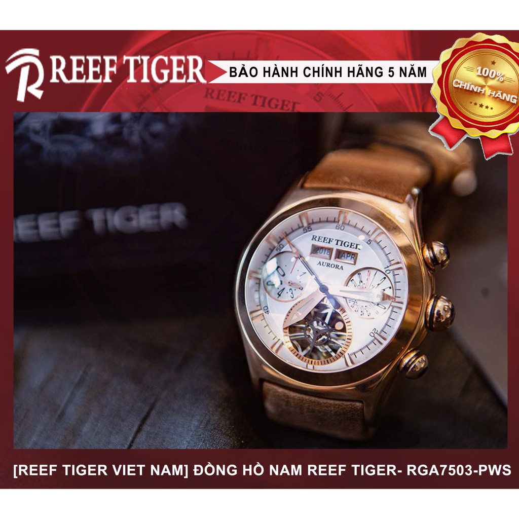 [REEFTIGER VIETNAM] ĐỒNG HỒ NAM REEF TIGER RGA7503- PWS