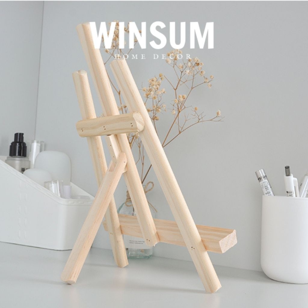 Giá đỡ bảng ghim, ipad, s ách,...để bàn bằng gỗ- winsum.decor