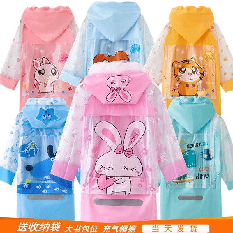 áo mưa bộ Áo Mưa Họa Tiết Hoạt Hình Xinh Xắn Dành Cho Bé