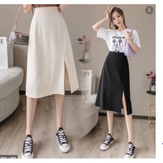 chân váy a midi xẻ big size 808