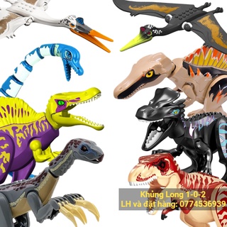 Đồ Chơi Khủng Long To Bạo Chúa T-rex Cổ Dài Indominusrex Jurassic World Nhiều Chủng Loài 2022 Hãng Lele