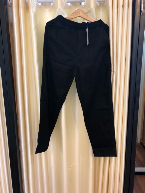 QUẦN DÀI KAKI BASIC PANTS ĐEN Ulzzang UNISEX 1hitshop