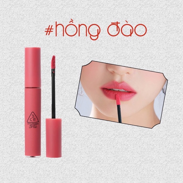 Son Kem Lì 3CE Velvet lip tin chuẩn Auth (bao check mã vạch)