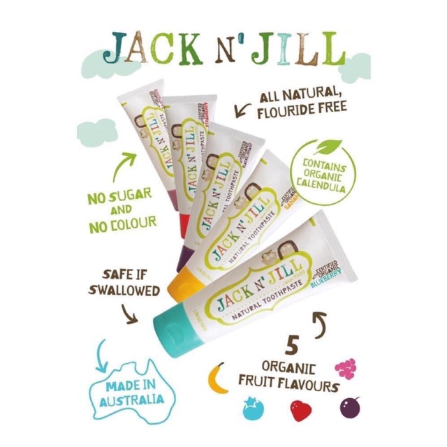KEM ĐÁNH RĂNG HỮU CƠ JACK N' JILL