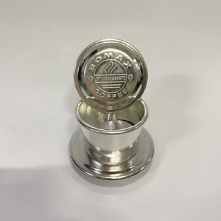 Phin nhôm pha cà phê logo Romax Coffee