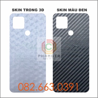 Miếng dán mặt lưng skin carbon Oppo A15 / A15S