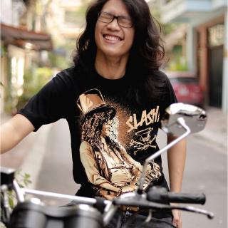 [Mã BUIS45K giảm 45k] Áo Rock band tee phông / thun Slash NTS 317