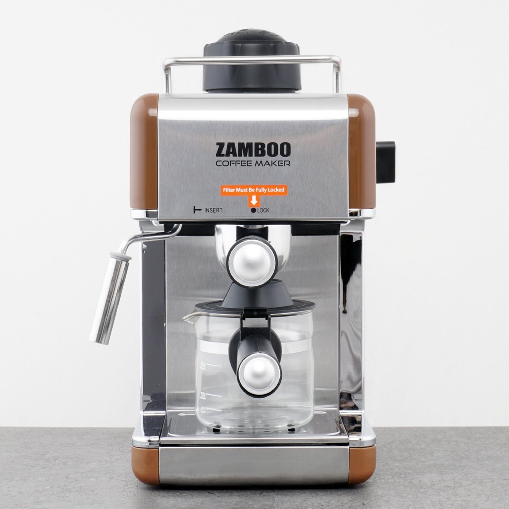 Máy pha cà phê espresso Zamboo ZB-68CF màu Coffee
