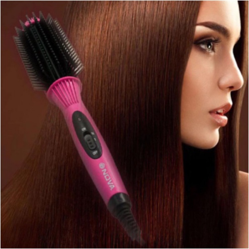 Máy uốn cúp tóc,Lược điện uốn cụp Nova 8810 - chưc năng uốn cụp - uốn phồng - làm xoăn - tự động - mini (có ảnh thật)