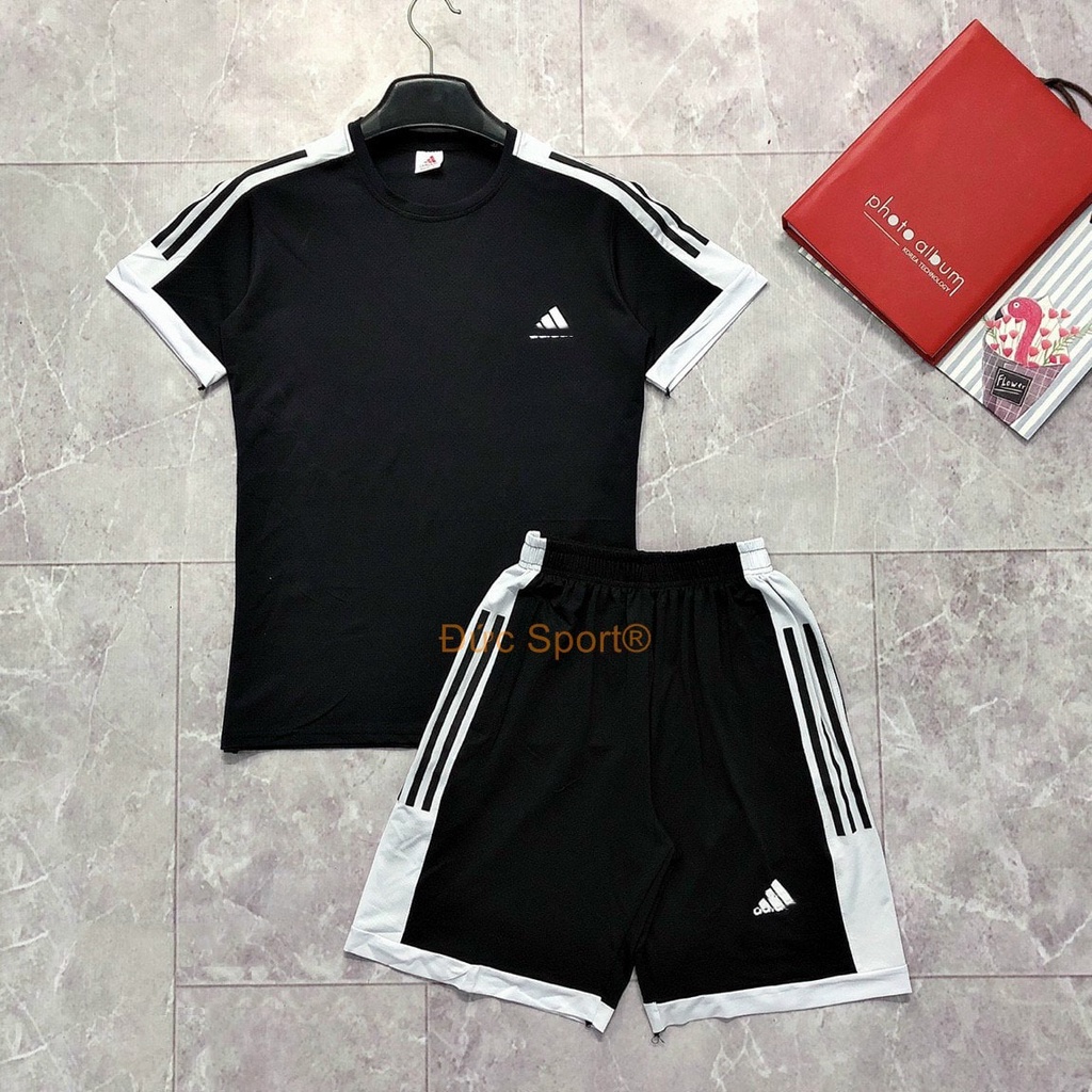 Bộ thể thao nam CAO CẤP Đức Sport bộ đồ nam cotton co dãn tốt năng động mùa hè tập gym B169