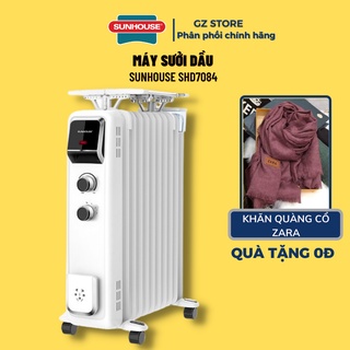 Máy sưởi dầu 13 lá sunhouse shd7084 tặng kèm khăn quàng cổ ara