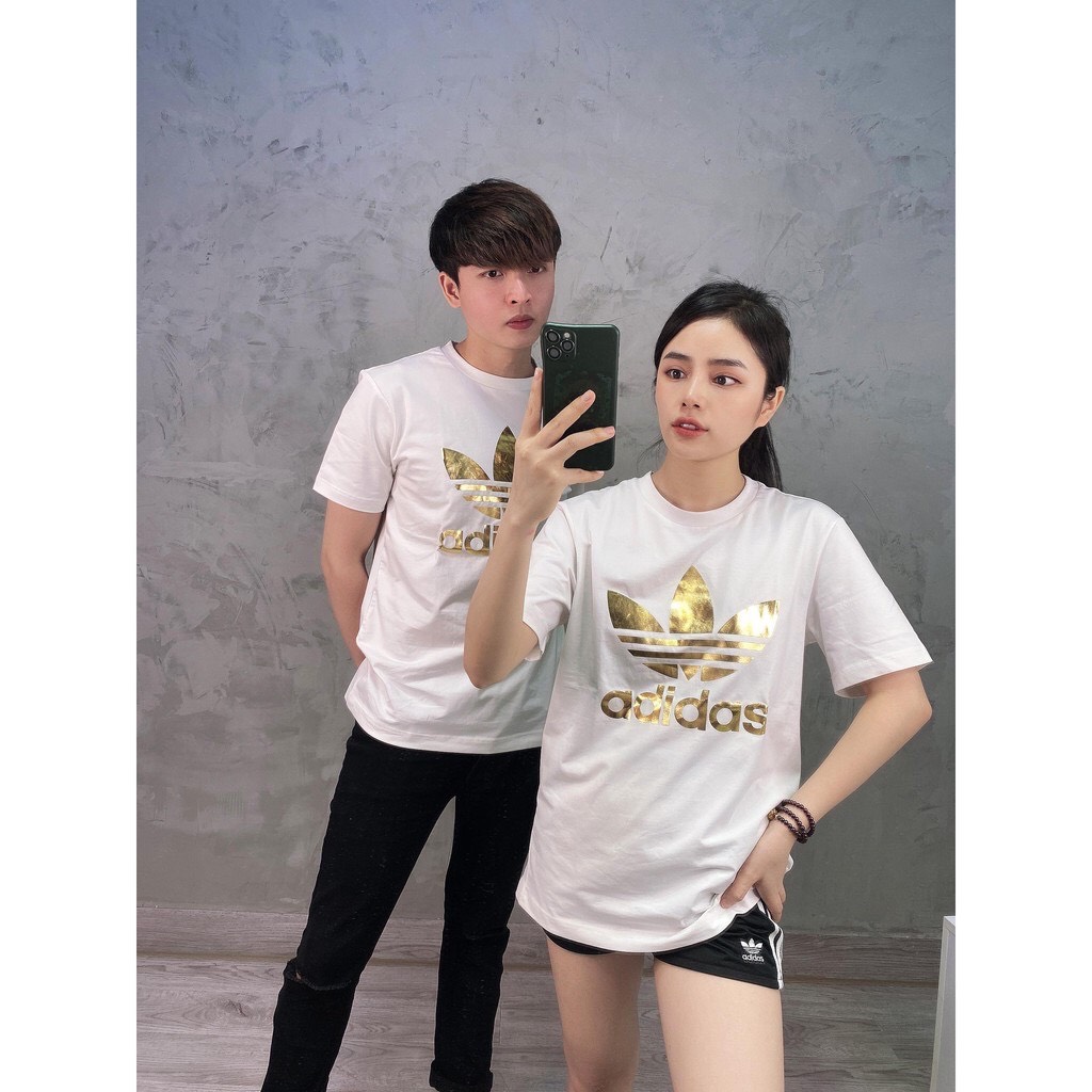 [TATO] Áo Thun Thể Thao Nam Nữ ADD In Nhũ Vàng Cực Hot