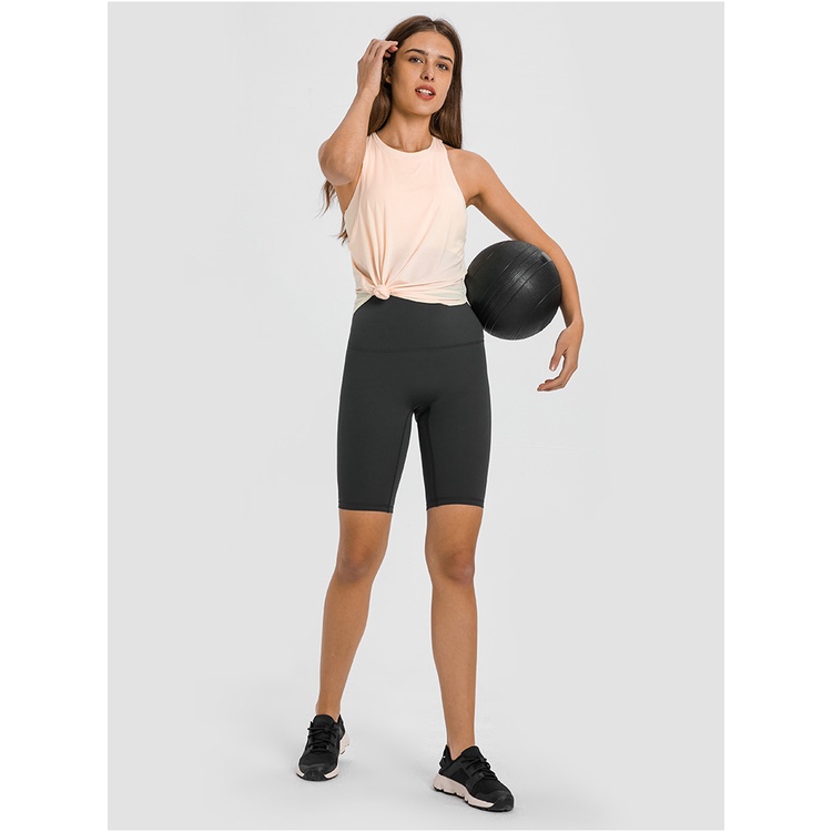 Quần tập Lululemon Align Striped Biker Short 10" Xuân Hè 2022 không logo - Quần tập thể thao Lulu không logo