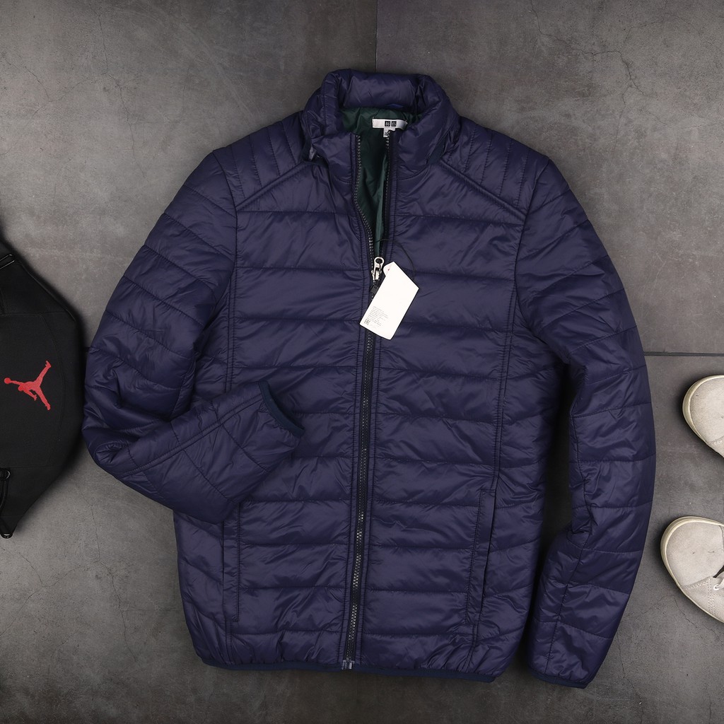 Áo khoác phao nam siêu nhẹ giá thanh lý màu xanh than -ghi- đỏ | BigBuy360 - bigbuy360.vn