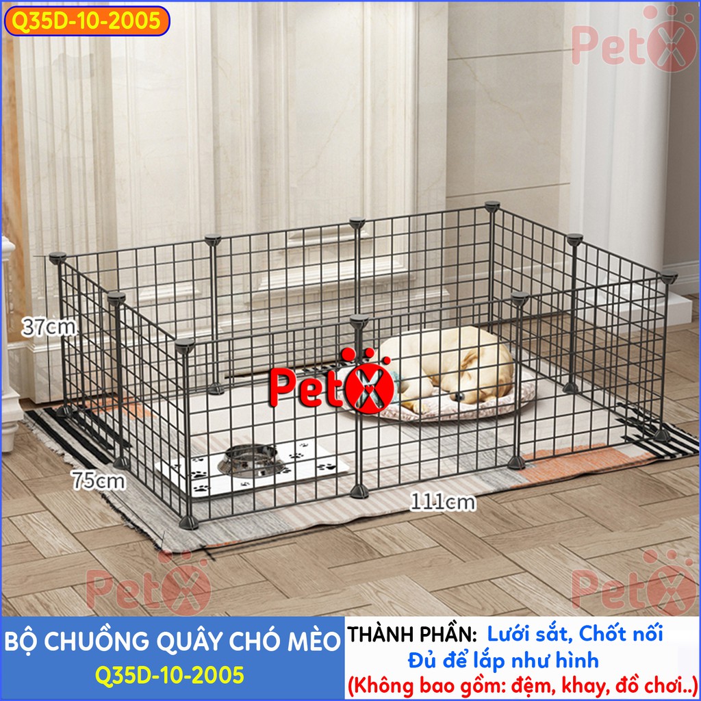 Quây chuồng chó mèo lắp ghép nuôi thú cưng sơn tĩnh điện giá rẻ-8