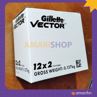 Vỉ 2 lưỡi dao cạo Gillette Vector